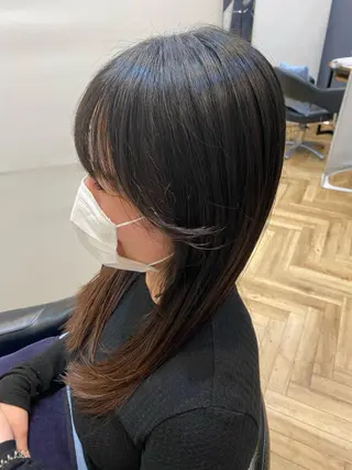 ロング ⭐️透明感カラー/ パーマ⭐️宮野翔のヘアスタイル