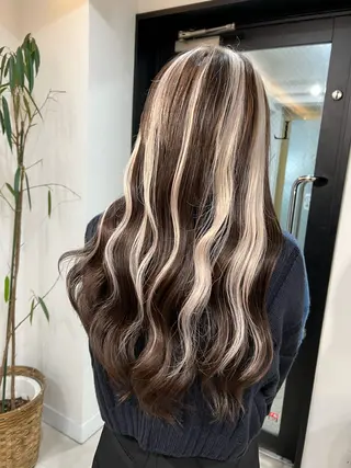 ミディアム ✨ハイトーン/シール エクステ✨♠優羽のヘアスタイル