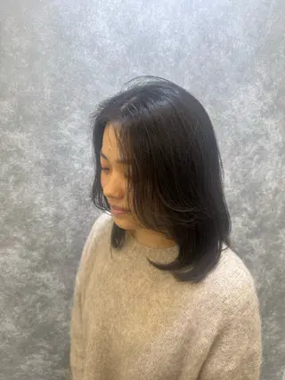 ミディアム 🕯コバ/レイヤー/ 美髪縮毛🕯のヘアスタイル