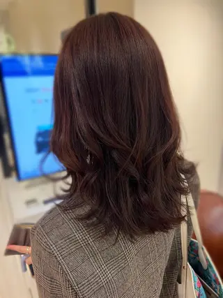 セミロング 🧡くびれヘア/前髪 顔周り🧡久原結衣のヘアスタイル