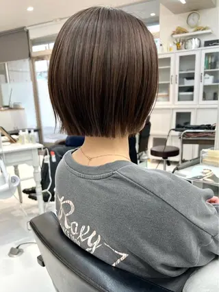 ショート 山崎結菜 🫧透明感カラーのヘアスタイル