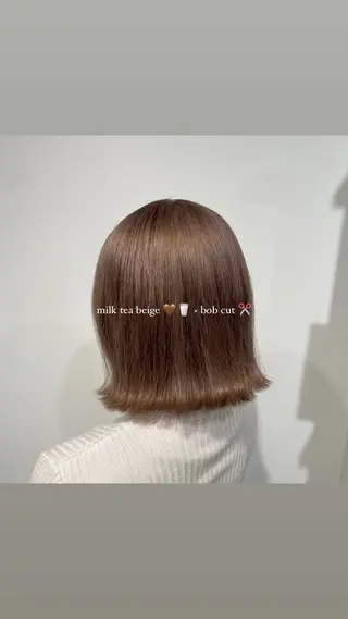 ショート レイヤーカット🩵 盛れ顔周り/Miuのヘアスタイル