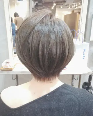 ショート カラー パーマ ヘアアレンジ ペスカ豊崎店　沖縄所属・ショート指名No.1 店長　清水のヘアスタイル