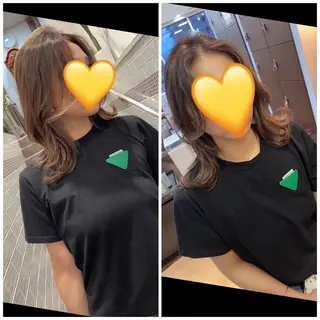 セミロング カラー 福見 美保のヘアスタイル