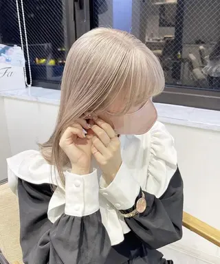 パーマ ロング カラー メンズ ヘアアレンジ キッズ ネイル マツエク・マツパ アイブロウ カラー特化サロン Eir心斎橋のヘアスタイル