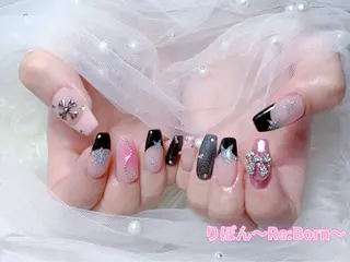 ミディアム りぼん Re:Bonrのネイルデザイン