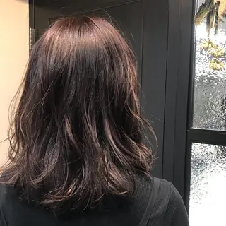ミディアム カラー 韓国ヘア☁️ mitsukiのヘアスタイル