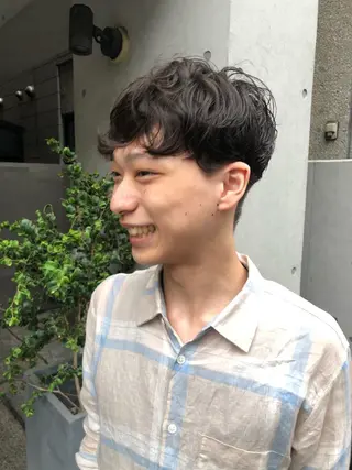 ショート パーマ メンズ ブランロール中目黒店所属・stylist 杉浦駿生のヘアスタイル