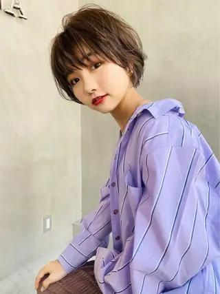 ショート カラー 金子 廉のヘアスタイル