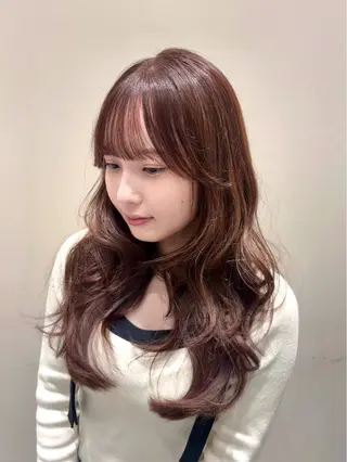 ロング 透明感カラー/顔周り カット🎀ヒラバルのヘアスタイル