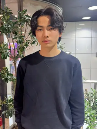 ショート パーマ メンズ Rei/ 縮毛矯正/ ハイライトカラー募集のヘアスタイル