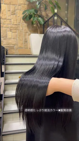 セミロング 暖色ｶﾗｰ/ﾚｲﾔｰ ｶｯﾄ/Yunaのヘアスタイル