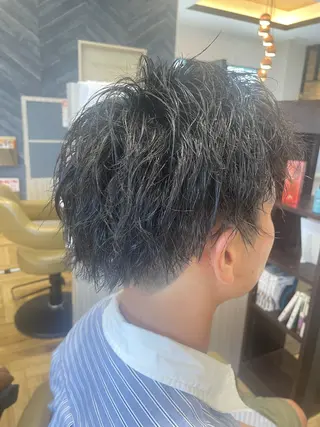 ショート パーマ 中村 誠也のヘアスタイル