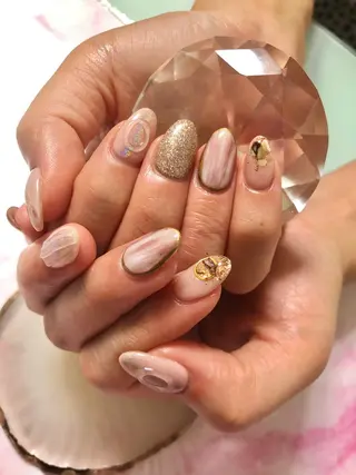 ミディアム カラー キッズ ネイル マツエク・マツパ 💎ビューティサロン 湘南　RIRAN💎のネイルデザイン