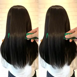 ロング 髪質改善 髪質改善カラーのヘアスタイル