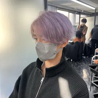 ショート カラー メンズ シールエクステ特化 ハイトーン、NANAのヘアスタイル