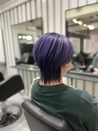 ショート カラー Yu シールエクステのヘアスタイル