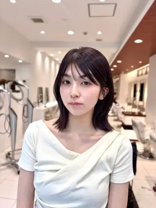 ミディアム カラー BiBi    武田 あやのヘアスタイル