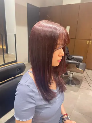 セミロング 中国人美容師／透明感 縮毛矯正/ジャックのヘアスタイル