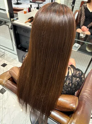 ロング MINX 小野瀬隼 /カラー/縮毛矯正のヘアスタイル