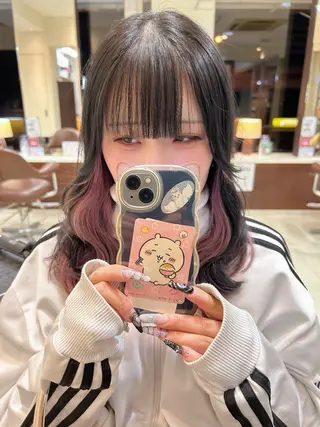 ミディアム カラー 甲斐 司のヘアスタイル