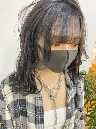 ロング カラー nishido ハイライト/海外ヘアのヘアスタイル