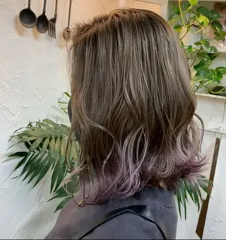 ミディアム MiRI💜地毛級 エクステ✖似合わせ技のヘアスタイル