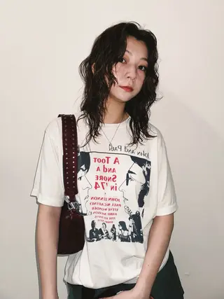 セミロング THE  AGATA TOKYO所属・外国人風パーマ/デザ インカット🦕✨アミのヘアスタイル