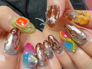 ネイル Nail Atelier IamI所属・アイアムアイ 大村磨衣のネイルデザイン