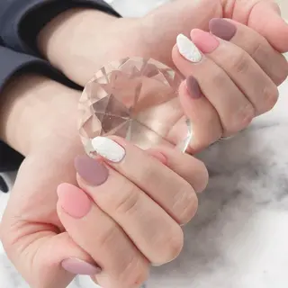 ミディアム ネイル 💎ビューティサロン 湘南　RIRAN💎のネイルデザイン