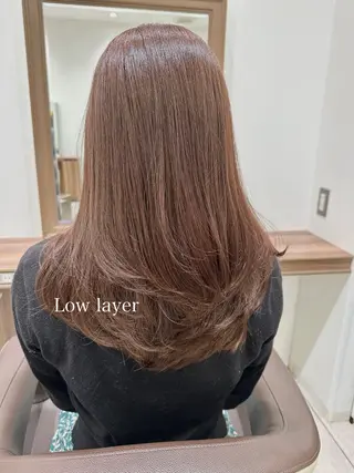 セミロング 日野・八王子縮毛矯正 ワタナベリョウマのヘアスタイル