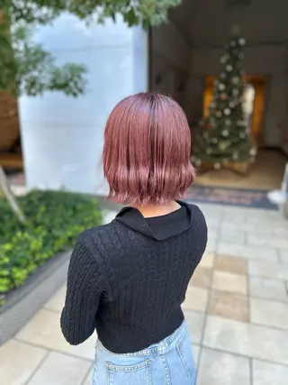 ショート カラー ink by artefice所属・ラン 髪質改善/甲子園口のヘアスタイル