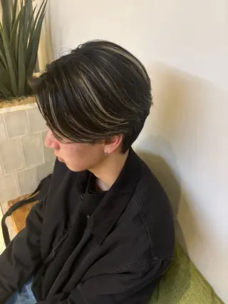 メンズ La fith hair　pur茶屋町店所属・momoka/茶屋町 /艶髪カラーのヘアスタイル