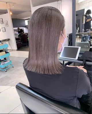 カラー 顔まわり/ボブウルフ 🤍愛唯(めい)のヘアスタイル