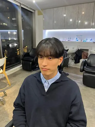 パーマ メンズ フェザーパーマ原宿 fifth 凜空のヘアスタイル