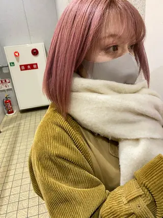 ミディアム 💎【髪質改善カラー 艶髪×縮毛矯正】💎のヘアスタイル