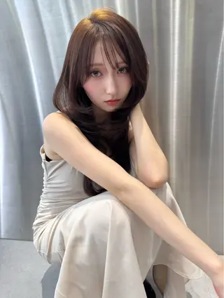 ロング カラー Ardore 韓国風カラー大阪のヘアスタイル