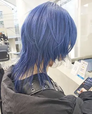 ミディアム 曲がる縮毛矯正✨️ パーマ🌀 晃哉‎のヘアスタイル