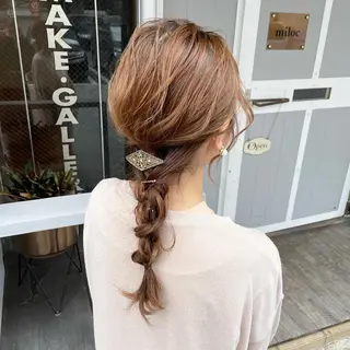 ヘアアレンジ miloc かおりのヘアスタイル