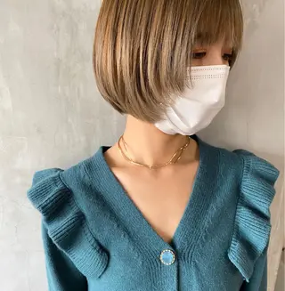 ショート カラー ヘアアレンジ stylist/蛯谷 珠里のヘアスタイル