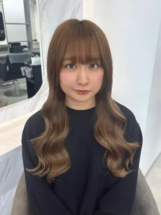 ロング Lapis所属・韓国レイヤーカット/ AIRIのヘアスタイル