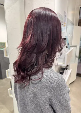 ロング カラー ハイトーン/レイヤー /艶カラー🎀のヘアスタイル