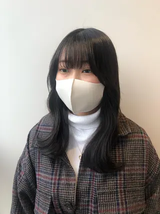 セミロング ❤︎︎韓国ヘア❤︎︎ 𝑺𝒉𝒊𝒉𝒐のヘアスタイル