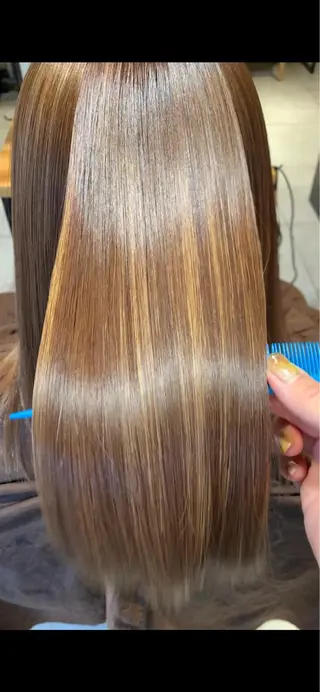 ミディアム パーマ 縮毛矯正✖️似合わせ 🌻ヒトミのヘアスタイル