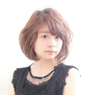 ショート パーマ 須賀 一美のヘアスタイル