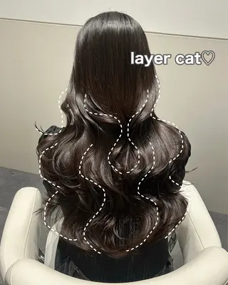 ロング カラー 🩷韓国ヘア/ミディ アム🩷Maikaのヘアスタイル