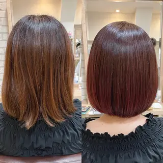 ミディアム カラー 清水 有実子のヘアスタイル