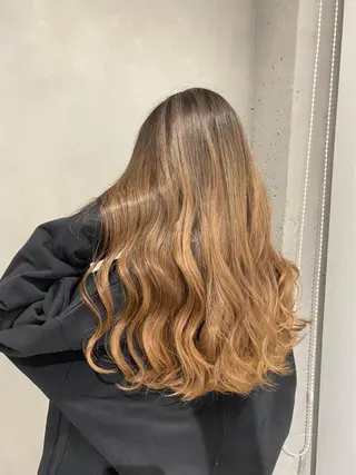 ロング カラー 髪質改善/縮毛矯正 レイヤー/松川匠のヘアスタイル