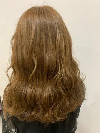 セミロング カラー ヘアアレンジ 脱白髪染め美容師 竹内涼乃のヘアスタイル