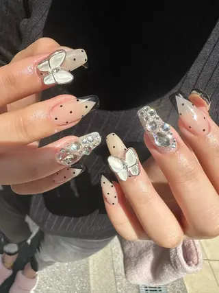 ロング カラー ヘアアレンジ キッズ ネイル マツエク・マツパ アイブロウ 福田 加奈のネイルデザイン